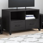 TV cabinet 68x39x43.5 cm steel black