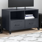 Tv-meubel 68x39x43,5 cm staal antraciet