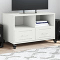 Tv-meubel 68x39x43,5 cm staal wit