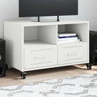 TV unit 68x39x43.5 cm steel white