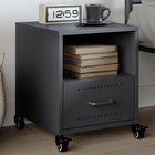 Bedside table 36x39x43.5 cm steel anthracite