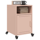 Bedside tables 2 pcs 36x39x59 cm steel pink