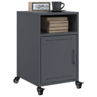 Nightstands 2 pcs 36x39x59 cm steel anthracite