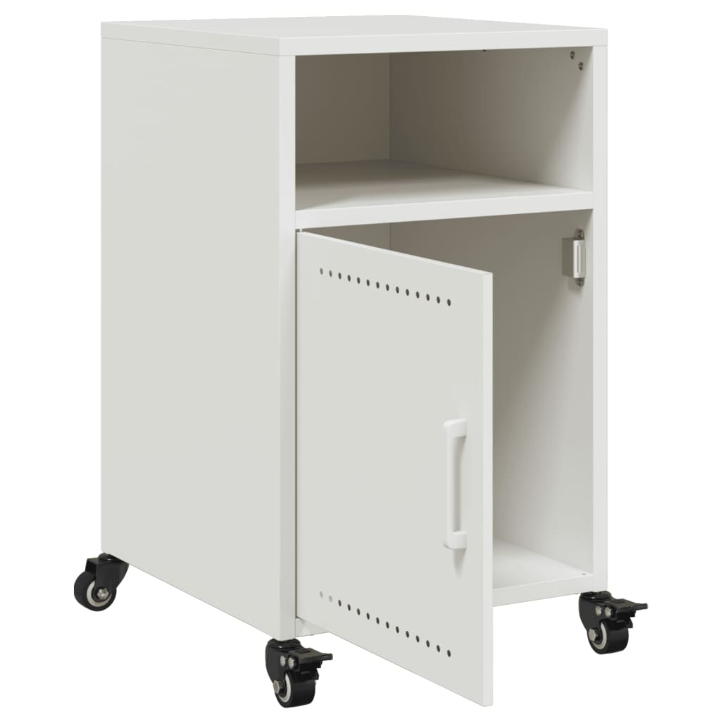 Nachtkastjes 2 st 36x39x59 cm staal wit