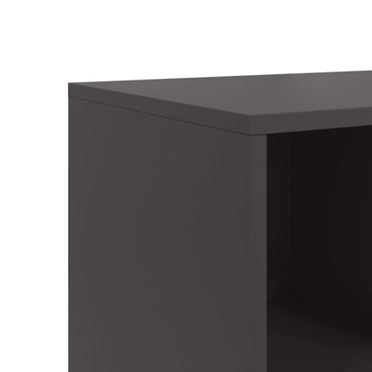 Dressoir 100,5x39x72 cm staal zwart