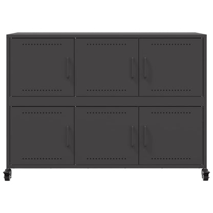 Dressoir 100,5X39X72 Cm Staal Zwart
