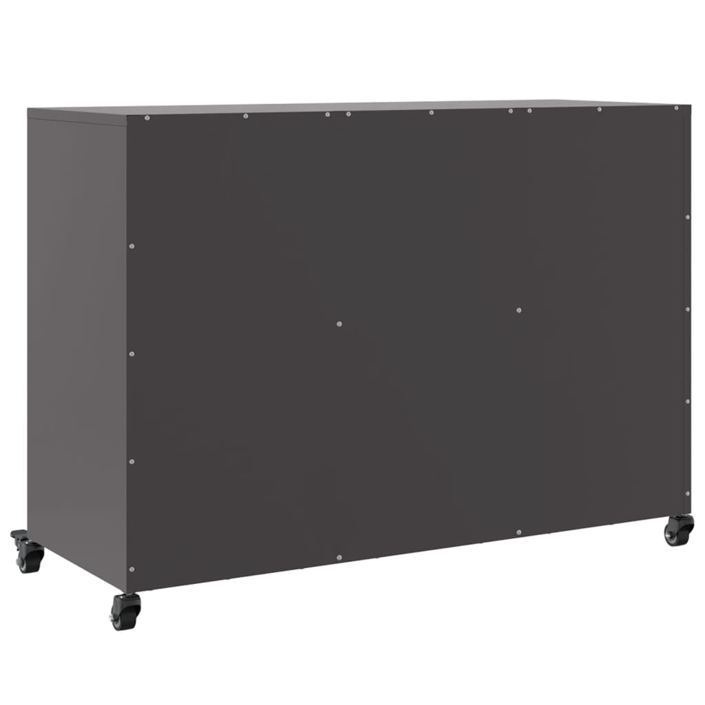 Dressoir 100,5X39X72 Cm Staal Zwart