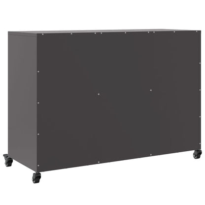 Dressoir 100,5X39X72 Cm Staal Zwart