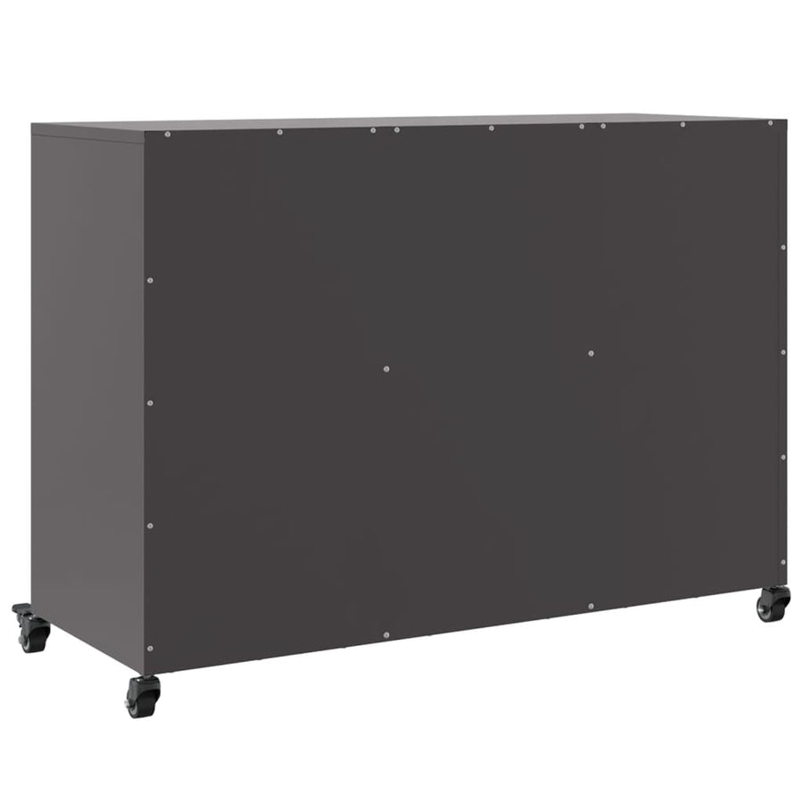 Dressoir 100,5X39X72 Cm Staal Zwart