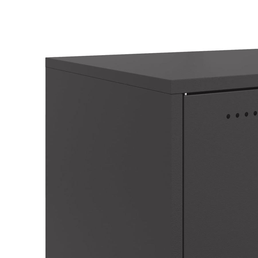 Dressoir 100,5X39X72 Cm Staal Zwart