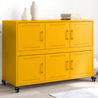 Sideboard 100.5x39x72 cm steel mustard yellow