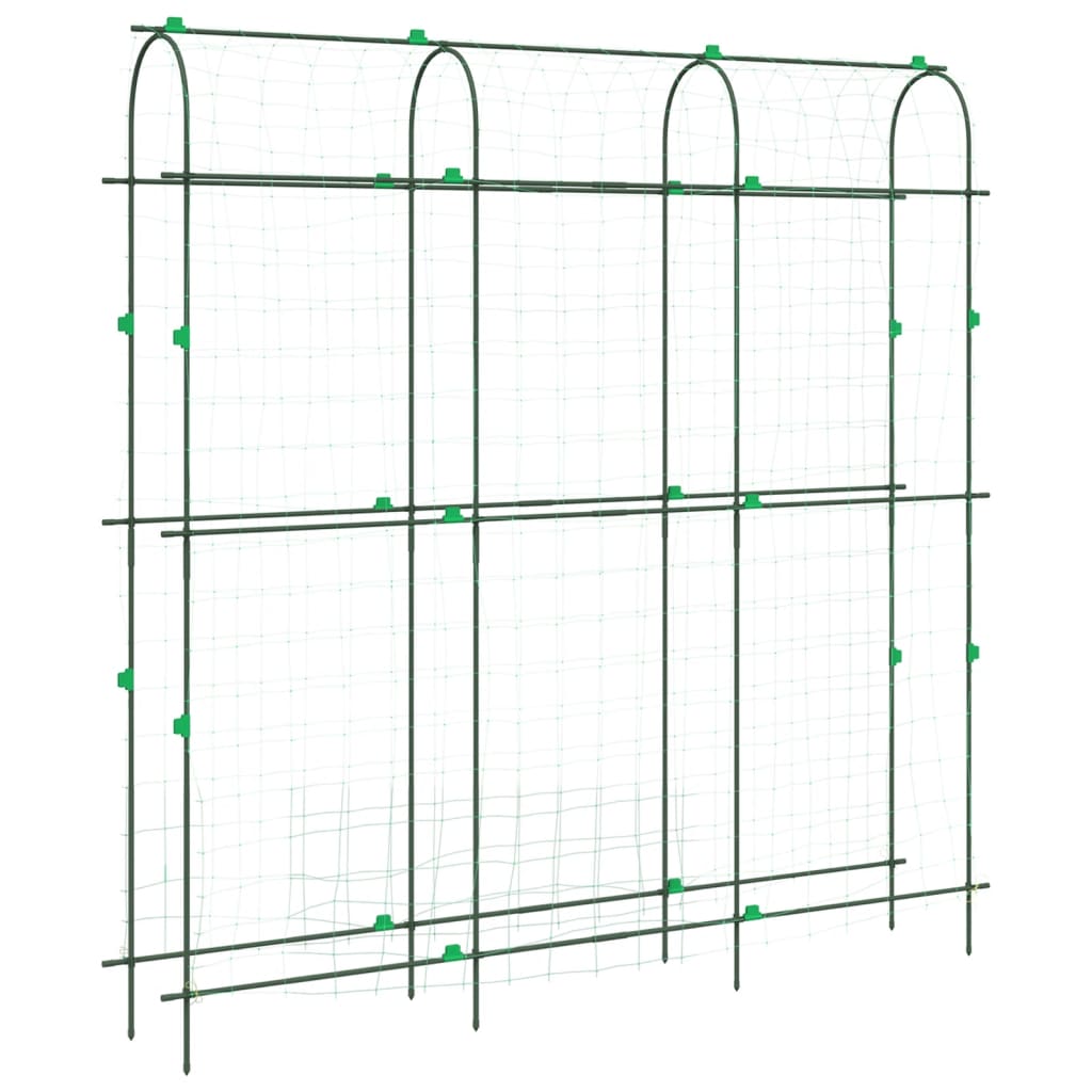 Plantenklimrek U-vorm 181x31x182,5 cm staal