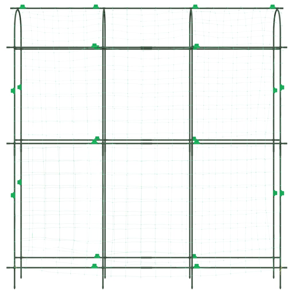 Plantenklimrek U-vorm 181x31x182,5 cm staal
