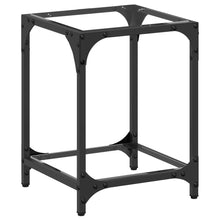 Salontafel met transparant glazen blad 30x30x40 cm staal
