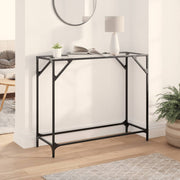 Wandtafel 98x35x81 cm staal glas transparant