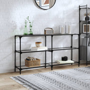 Wandtafel 158,5x30x81 cm glas staal