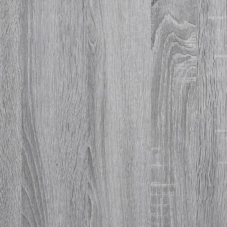 Tv-meubel met glazen blad 60x35x51 cm bewerkt hout grijs sonoma