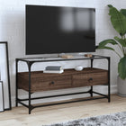 Tv-meubel 98x35x51 cm hout bruin eikenkleurig