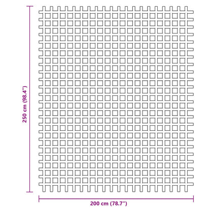 Campingvloermat 2,5x2 m antracietkleurig