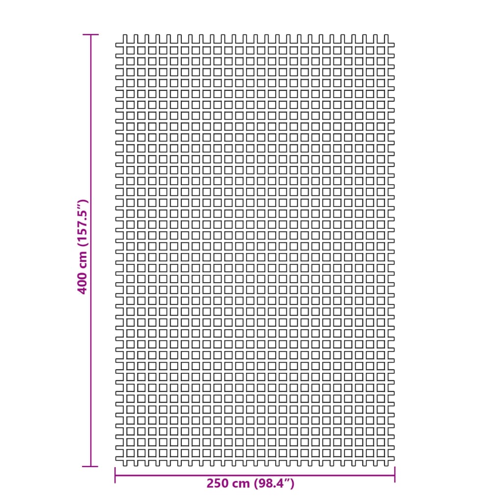 Tenttapijt 4x2,5 m antracietkleurig