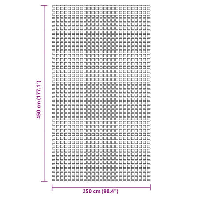 Tenttapijt 4,5X2,5 M Kleurig 4.5 x 2.5 m