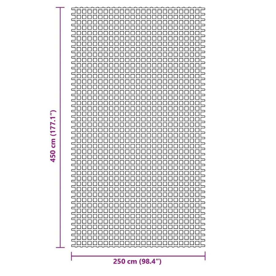 Tenttapijt 4,5X2,5 M Kleurig 4.5 x 2.5 m