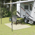 Tenttapijt 4x2 m crèmekleurig polyester