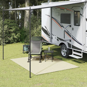 Tenttapijt 4x2 m crèmekleurig polyester