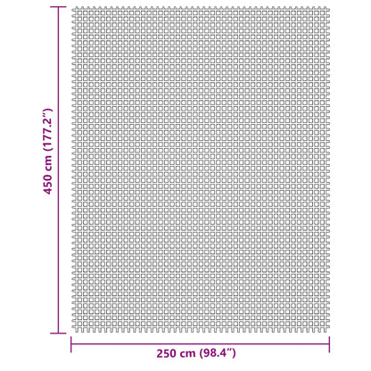 Kampeerkleed 4,5x2,5 m crèmekleurig