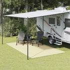 Tenttapijt 4,5x2,5 m crème polyester