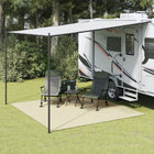 Tenttapijt 4x3 m crèmekleurig polyester