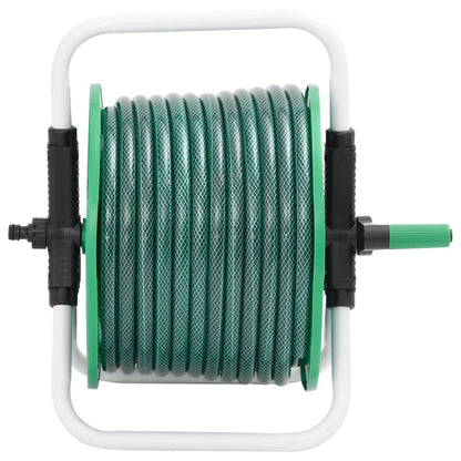 Slanghaspel met 30 m slang vrijstaand PVC groen