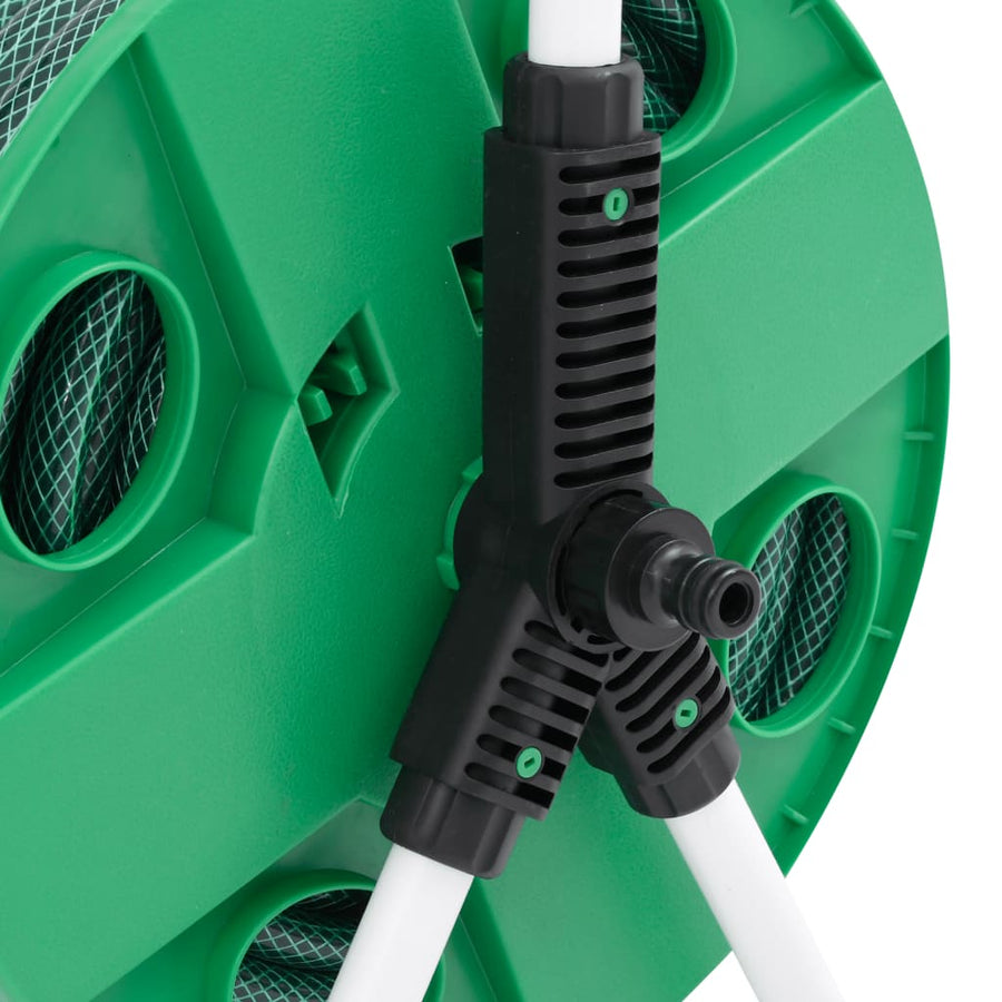 Slanghaspel met slangkoppelset 0,5" 30 m vrijstaand PVC groen
