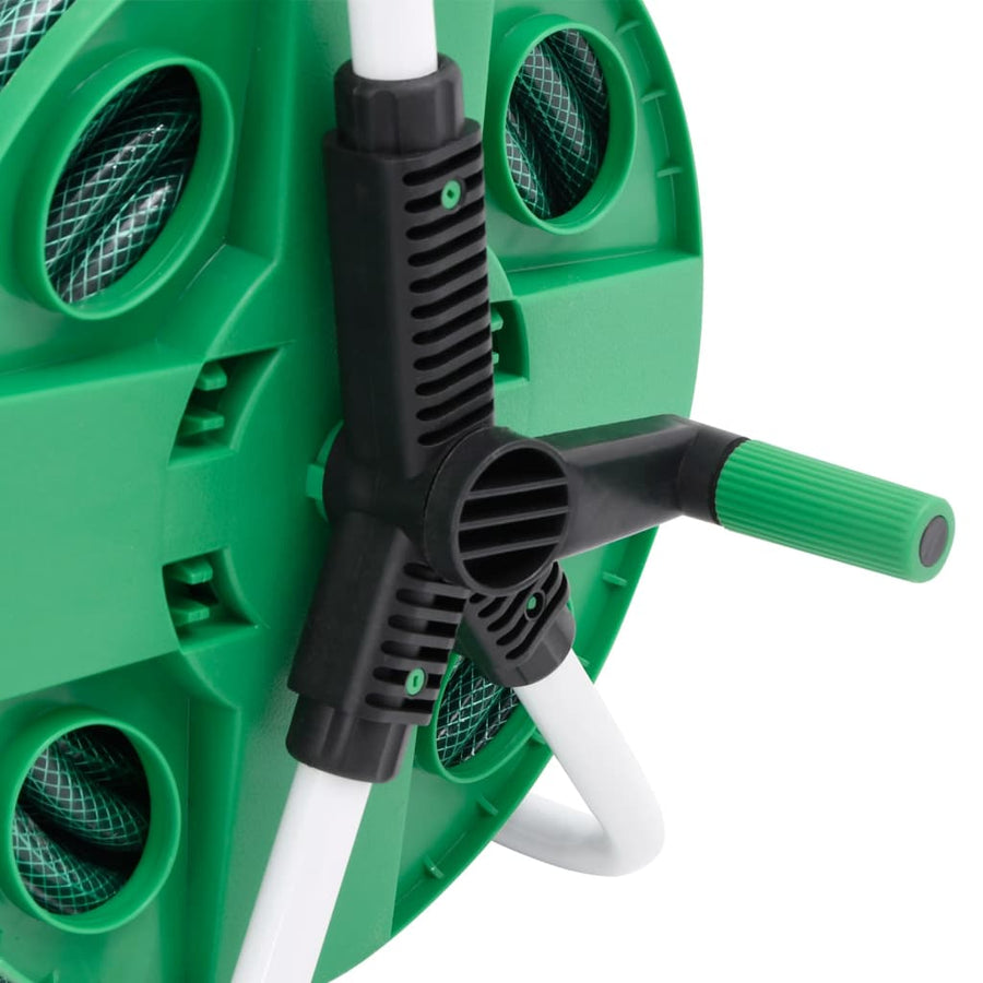 Slanghaspel met slangkoppelset 0,5" 30 m vrijstaand PVC groen