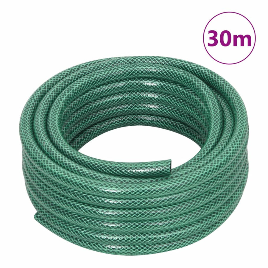 Slanghaspel met slangkoppelset 0,5" 30 m vrijstaand PVC groen