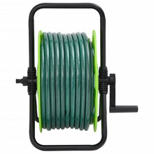 Slanghaspel met 30 m slang vrijstaand PVC groen