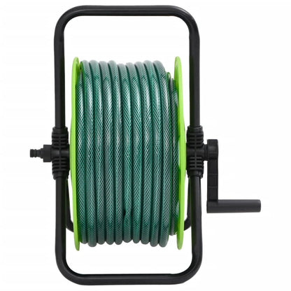 Slanghaspel met 30 m slang vrijstaand PVC groen