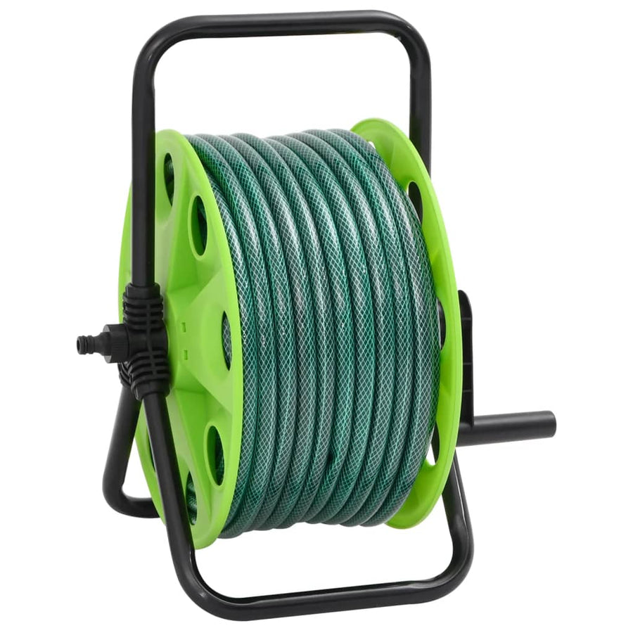 Slanghaspel met slangkoppelset 0,5" 30 m vrijstaand PVC groen