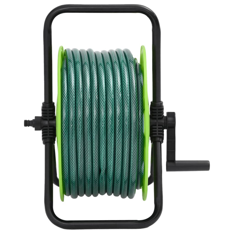Slanghaspel met slangkoppelset 0,5" 30 m vrijstaand PVC groen