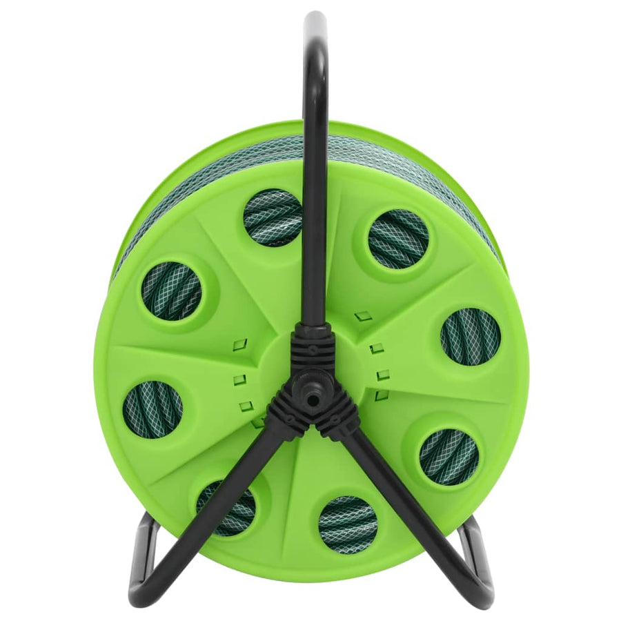 Slanghaspel met slangkoppelset 0,5" 30 m vrijstaand PVC groen