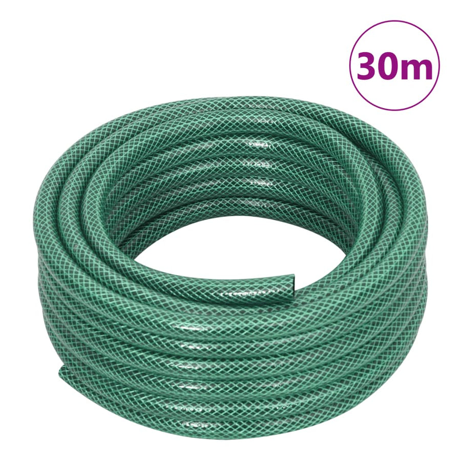 Slanghaspel met slangkoppelset 0,5" 30 m vrijstaand PVC groen