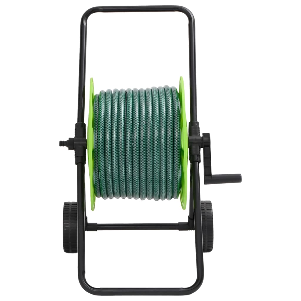 Slanghaspelkar met 50 m slang PVC groen