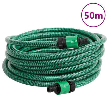 Slanghaspelkar met 50 m slang PVC groen