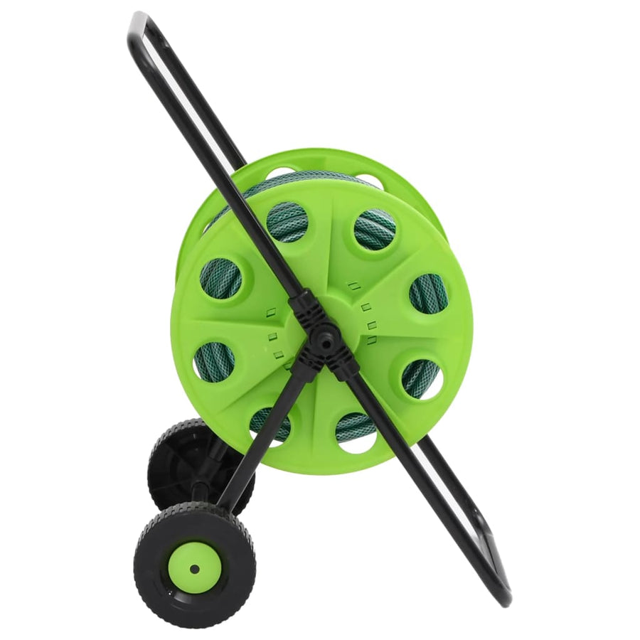 Slanghaspelkar en slangkoppelset 0,5" vrijstaand 30 m PVC groen