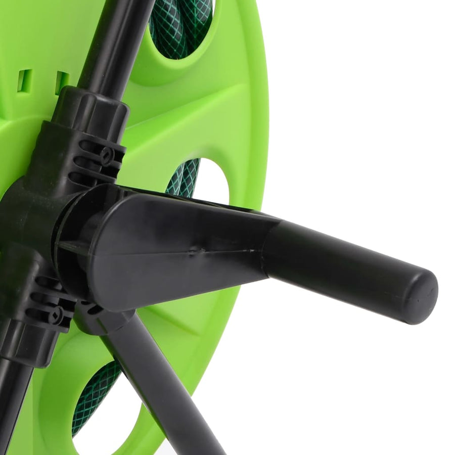 Slanghaspelkar en slangkoppelset 0,5" vrijstaand 30 m PVC groen