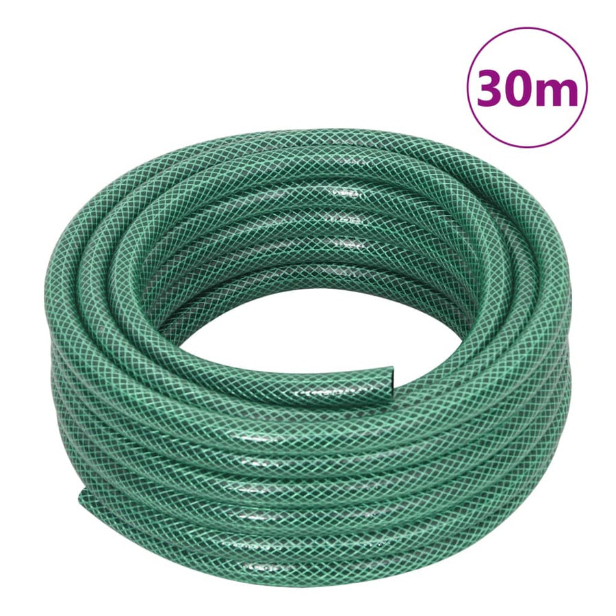 Slanghaspelkar en slangkoppelset 0,5" vrijstaand 30 m PVC groen