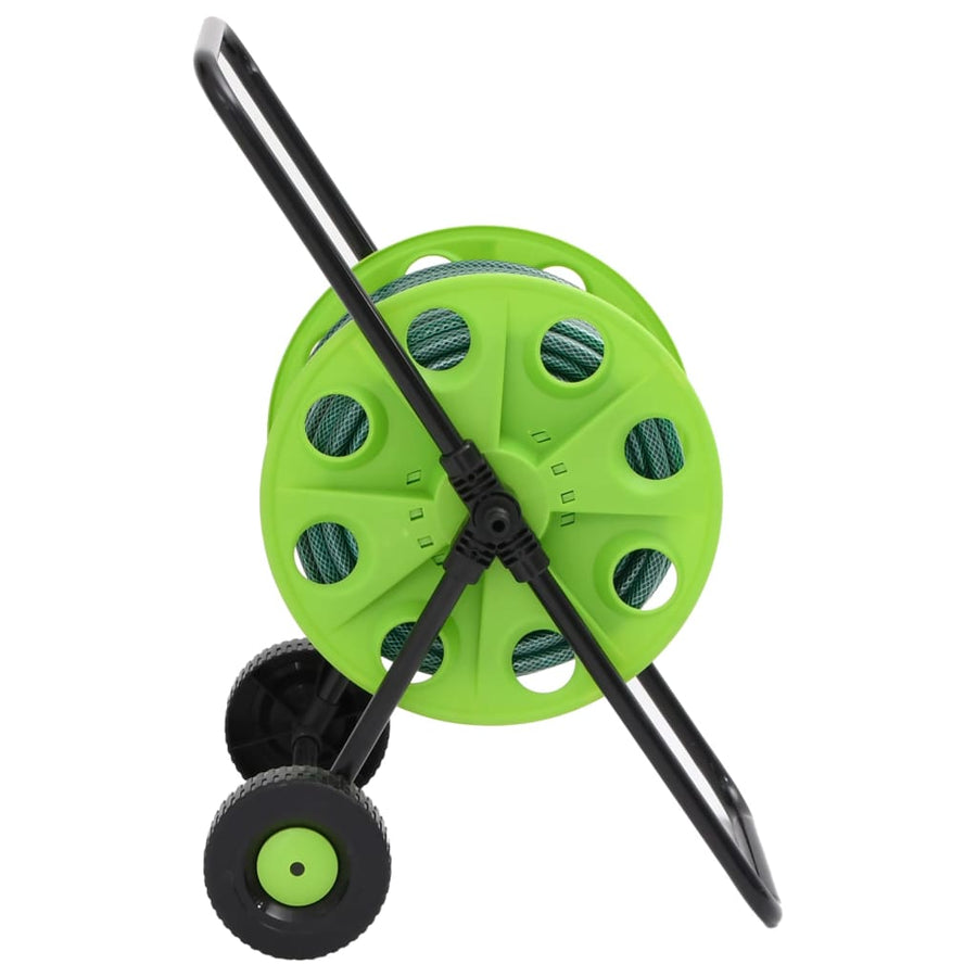 Slanghaspelkar en slangkoppelset 0,75" staand 30 m PVC groen