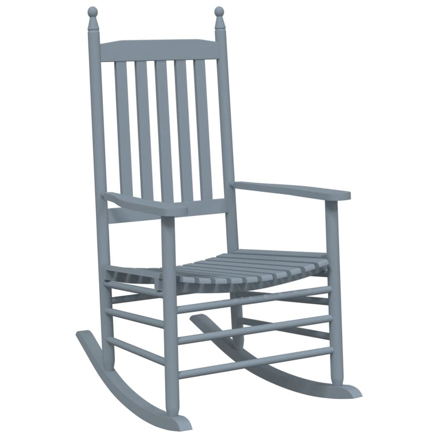 Schommelstoel Met Inklapbare Tafel Massief Populierenhout 1