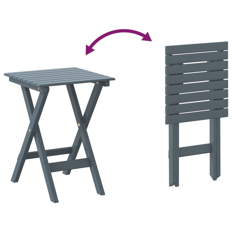 Schommelstoel Met Inklapbare Tafel Massief Populierenhout 1
