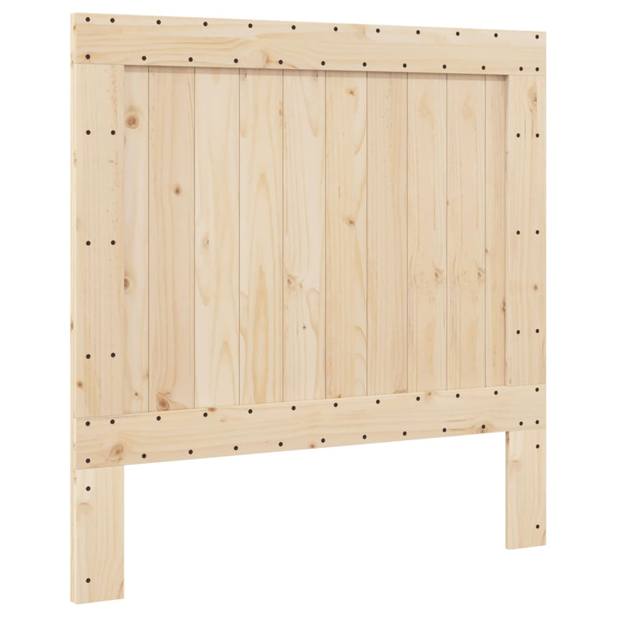 Bedframe Met Hoofdbord Massief Grenenhout 100 x 200 cm Nee Naturel